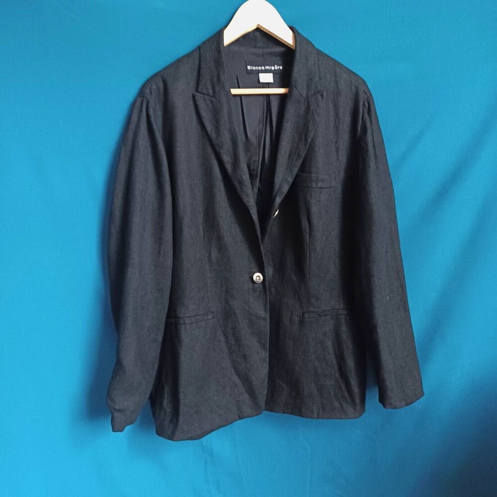 Vintage 90s Bianca Nygard Linen Blazer